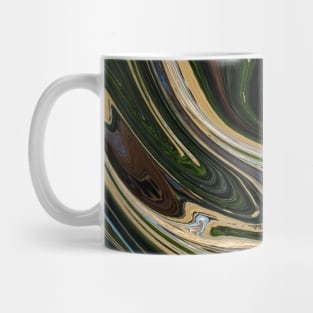 Abstract Dark green black Marble colors grading pattern Mug